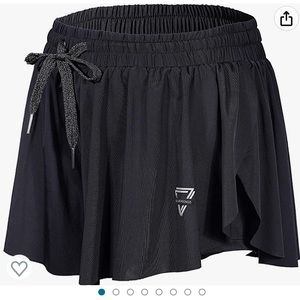 Black Flowy Shorts